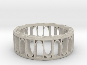 Ring, Design 2, 26mm diameter in Natural Sandstone