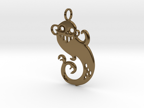 Fiji Mermaid Pendant in Polished Bronze