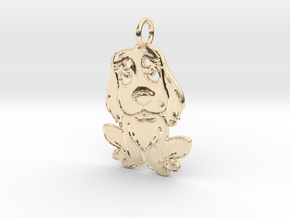 Cutest Pendant in 14k Gold Plated Brass