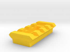 4 Slots Rail (Pre-Drilled) in Yellow Processed Versatile Plastic