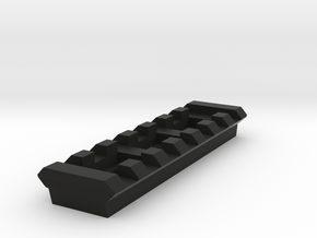7 Slots Rail (Pre-Drilled) in Black Natural Versatile Plastic