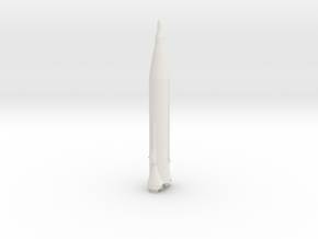1/72 Scale Atlas E Missile in White Natural Versatile Plastic