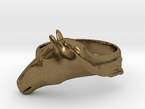 Horse Ring - Unspecified Size in Natural Bronze