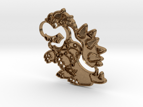 Paper Bowser in Natural Brass