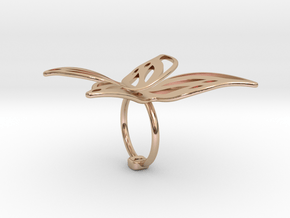 Butterfly Ring in 14k Rose Gold: Extra Small