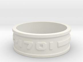 jewelry NCC-1701 ring in White Natural Versatile Plastic: 9.5 / 60.25