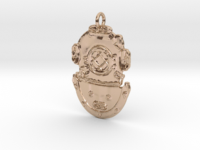 DSDiver Pendant in 14k Rose Gold Plated Brass