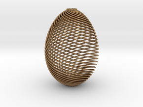 Designer Egg in Natural Brass