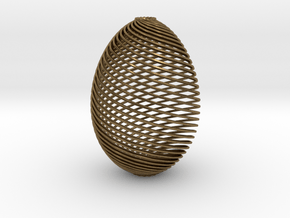 Designer Egg in Natural Bronze