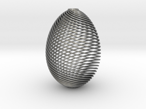 Designer Egg in Natural Silver