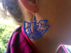 City of Amsterdam earrings in Blue Processed Versatile Plastic