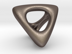 TetraHollow 2.0 in Polished Bronzed Silver Steel