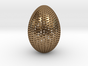 Designer Egg 2 in Natural Brass