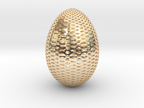 Designer Egg 2 in 14K Yellow Gold