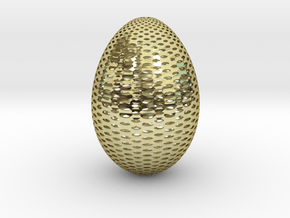 Designer Egg 2 in 18k Gold Plated Brass