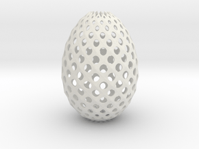 Ester Egg Round in White Natural Versatile Plastic