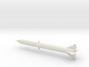 1/110 Scale Redstone Missile in White Natural Versatile Plastic