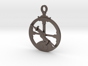 Mariner's Astrolabe  in Polished Bronzed Silver Steel
