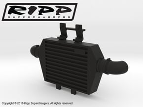 RS10004 Ripp Intercooler JK - BLACK in Black Natural Versatile Plastic
