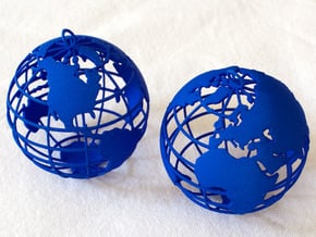 Planet Earth in Blue Processed Versatile Plastic