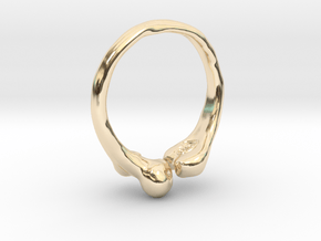 Femur Ring - with size variations in 14K Yellow Gold: 6 / 51.5