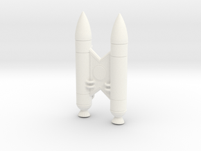 "Space Angel" - Jetpack (1:6 Scale) in White Processed Versatile Plastic