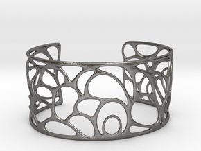 Abstract Bracelet  #11 in Polished Nickel Steel