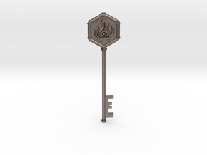 Resident Evil 0: Fire Key in Polished Bronzed Silver Steel
