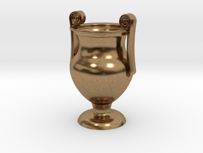 Ancient Krater in Natural Brass