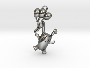 Balloon Bunny in Polished Silver