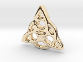 Triquetra Pendant in 14k Gold Plated Brass