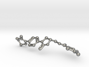Rivaroxaban Molecule Model in Natural Silver