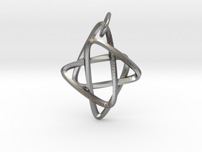 Star of Mobius in Natural Silver (Interlocking Parts): Small