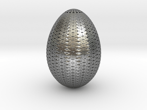 Designer Egg 3 in Natural Silver