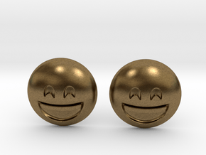 Smiling Emoji with Smiling Eyes in Natural Bronze