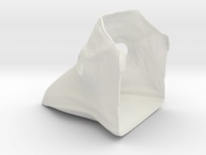 Plauge Mask in White Natural Versatile Plastic