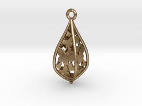 Butterfly freedom pendant in Polished Gold Steel