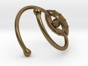 Evil Eye Ring by Bixie Studios in Natural Bronze