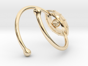 Evil Eye Ring by Bixie Studios in 14k Gold Plated Brass