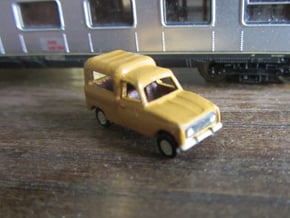 Renault 4 van in 1:160 scale (Lot of 4 cars) in Tan Fine Detail Plastic
