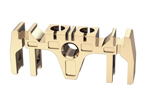 TCSS MPP Clamp Sw Holder without suspension tabs in Polished Brass