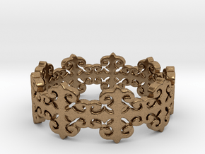Rose Vines (Size 6-14) in Natural Brass: 6 / 51.5