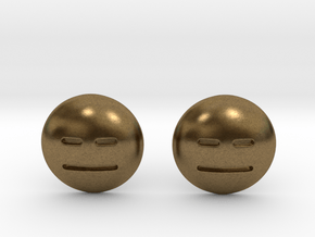 Expressionless Emoji in Natural Bronze