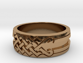 UNITY Ornamental Ring in Polished Brass: 6 / 51.5