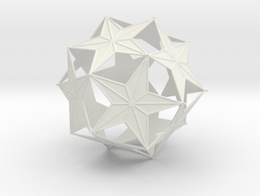 Star Ornament  in White Natural Versatile Plastic