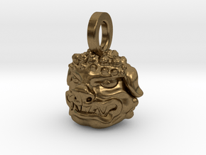 Foo Dog charm by Bixie Studios in Natural Bronze