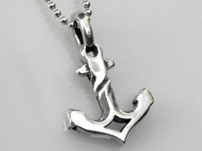 Anchor charm in 14k White Gold