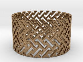 Woven Ring (Size 11.25-13) in Natural Brass: 11.25 / 64.625