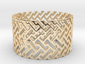 Woven Ring (Size 11.25-13) in 14k Gold Plated Brass: 11.5 / 65.25