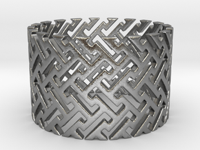 Woven Ring (Size 4-11) in Natural Silver: 4 / 46.5